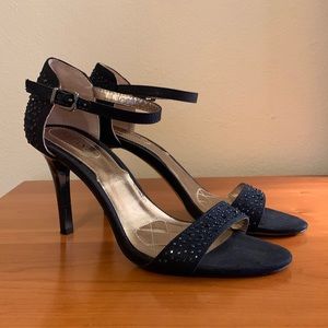 Alfani navy heels w/gems. Beautiful! Excellent condition. Worn once. 5⭐️Seller.